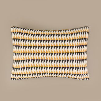 Evidea Soft Lalbahar Kırlent - Ekru / Siyah - 40x60 cm