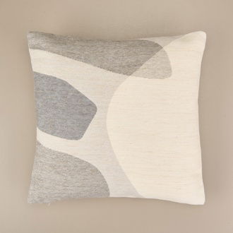 Evidea Soft Zarmine Kırlent - Ekru / Gri - 40x40 cm