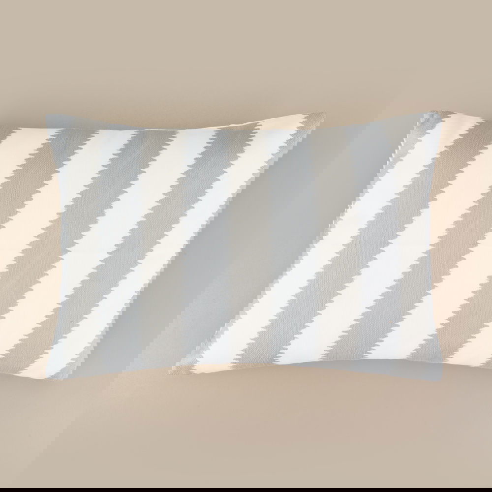  Evidea Soft Line Kırlent - Ekru / Gri - 40x60 cm
