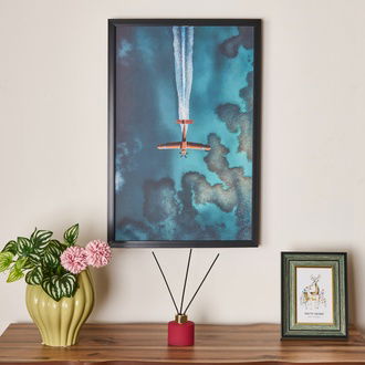 Evidea Deco Plain Tablo - Mavi - 40x60 cm