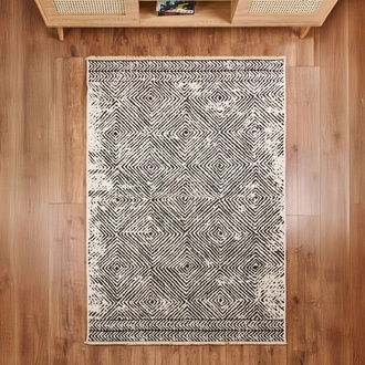 Evidea Soft Oad Halı - Siyah - 160x230 cm