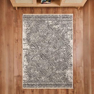 Evidea Soft Oad Halı - Siyah - 120x180 cm