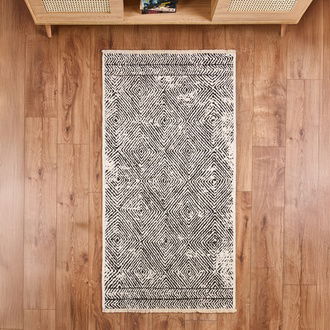 Evidea Soft Oad Halı - Siyah - 80x150 cm