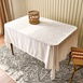  Evidea Soft Floral Devore Masa Örtüsü - Krem - 140x200 cm