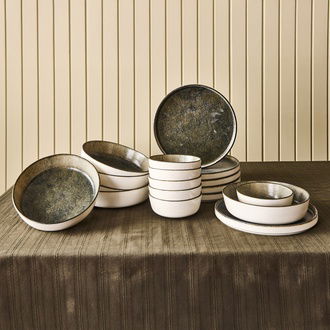 Evidea Kitchen 18 Parça Yemek Takımı - Antrasit