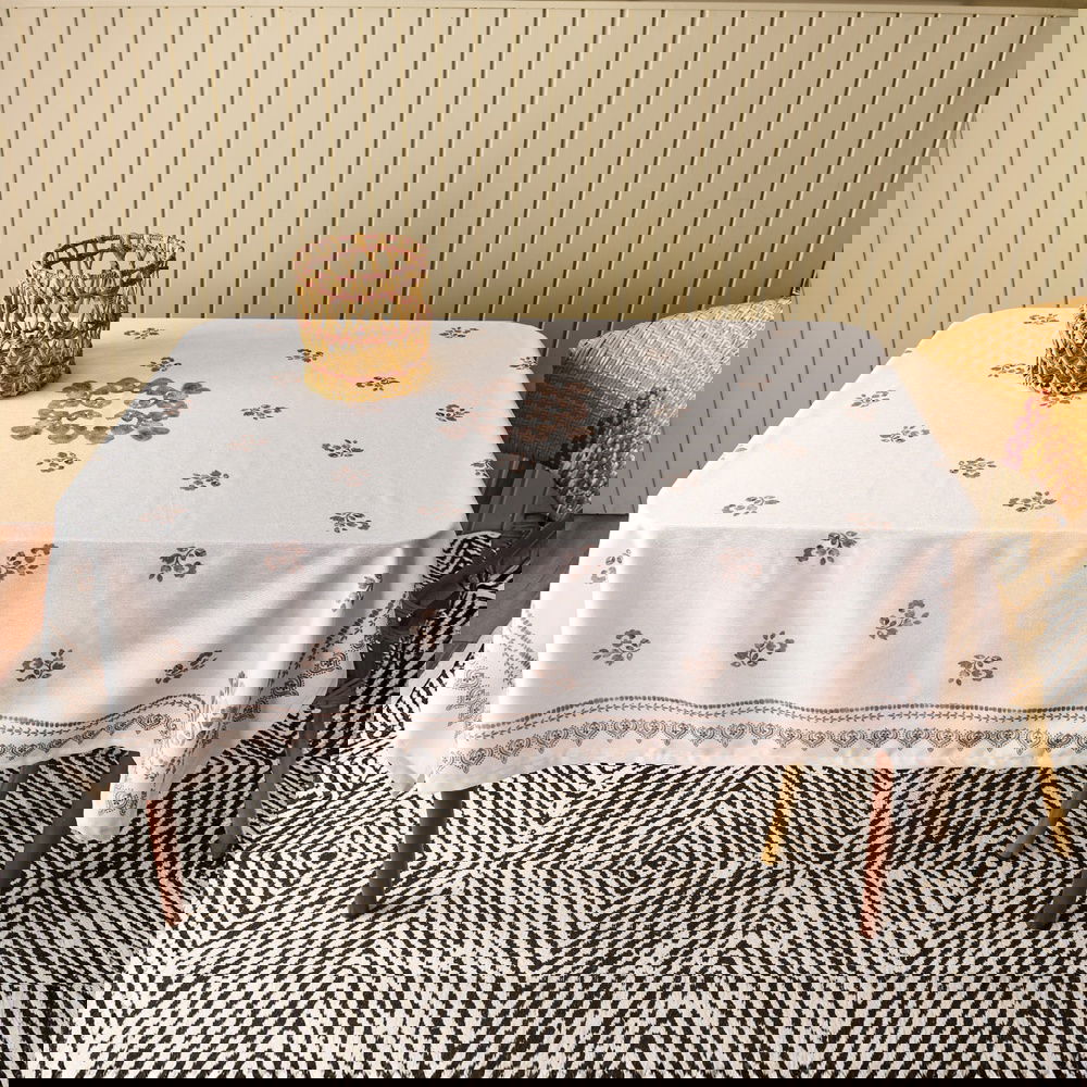  Evidea Soft St Tropez Masa Örtüsü - Gri - 150x150 cm