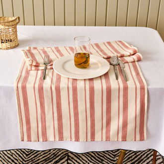 Evidea Soft Alno Runner - Ekru / Kiremit - 50x140 cm