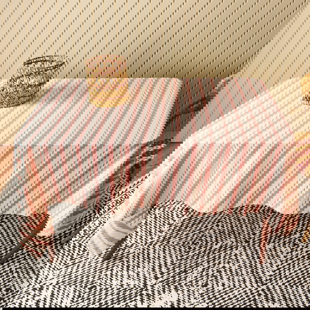  Evidea Soft Alno Masa Örtüsü - Ekru / Kiremit - 140x200 cm
