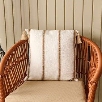 Evidea Soft Palm Breeze Adis Kırlent - Ekru - 45x45 cm
