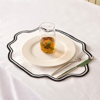 Evidea Soft Elegant Amerikan Servis - Beyaz - 30x50 cm