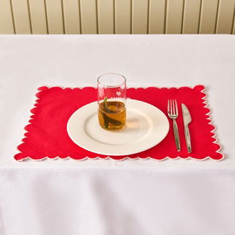 Evidea Soft Amore Amerikan Servis - Kırmızı - 30x50 cm