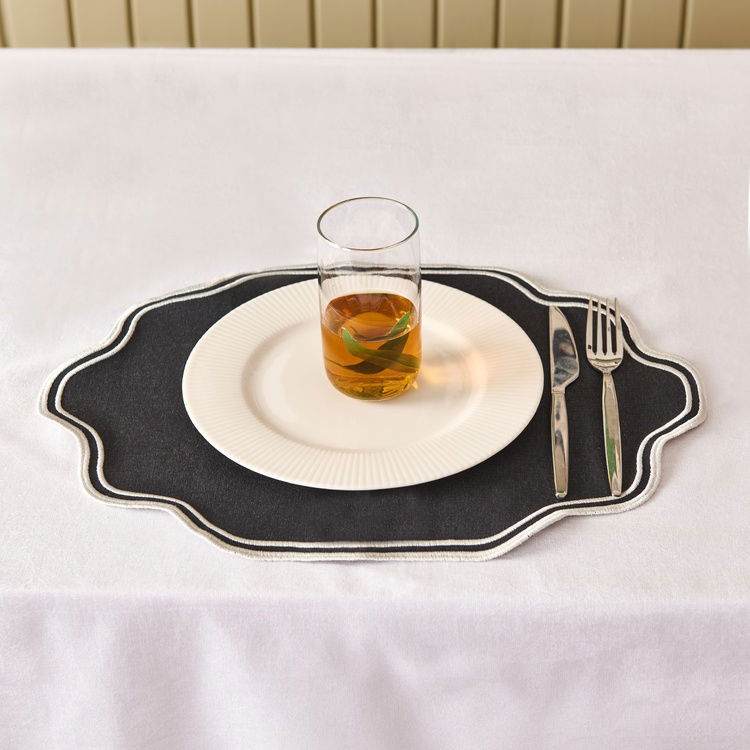  Evidea Soft Elegant Amerikan Servis - Siyah - 30x50 cm