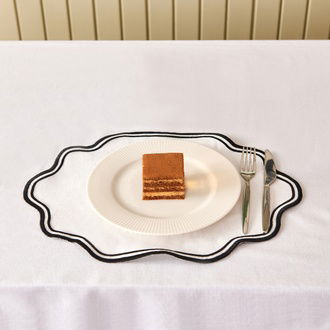 Evidea Soft Elegant Amerikan Servis - Beyaz - 30x50 cm