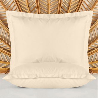 Evidea Soft Basic Oxford 2'li Yastık Kılıfı - Bej - 50x70 cm