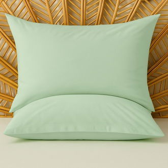 Evidea Soft Basic Oxford 2'li Yastık Kılıfı - Yeşil - 50x70 cm