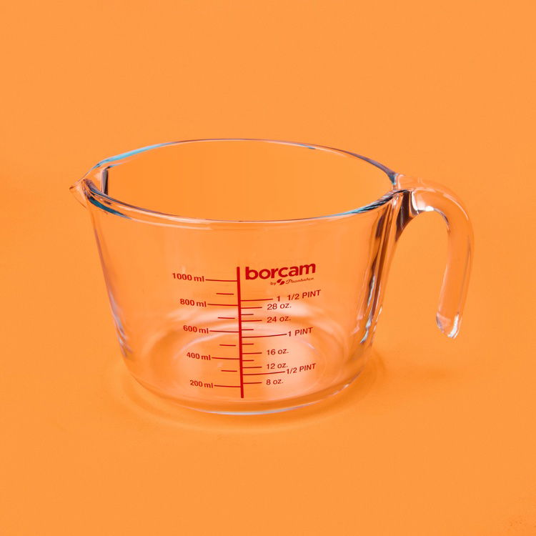  Paşabahçe Borcam Ölçü Kabı - Şeffaf - 1 lt