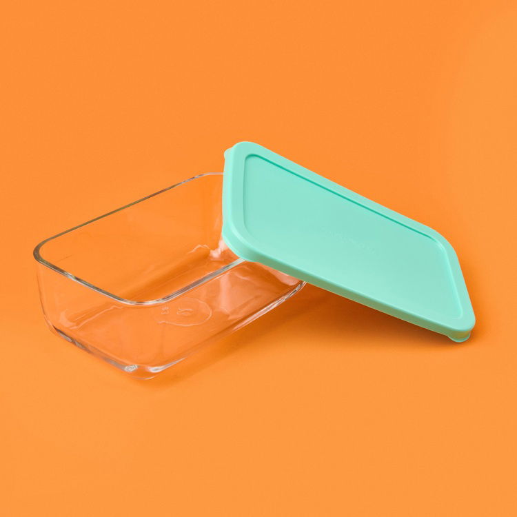  Paşabahçe Snow Box Saklama Kabı - Şeffaf / Yeşil - 1,2 lt