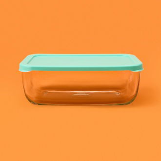 Paşabahçe Snow Box Saklama Kabı - Şeffaf / Yeşil - 1,2 lt