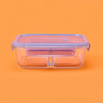 Paşabahçe Lockie&Lock Saklama Kabı - Şeffaf / Mavi - 1010 ml