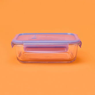Paşabahçe Lockie&Lock Saklama Kabı - Şeffaf / Mavi - 1030 ml