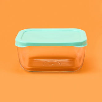 Paşabahçe Snow Box Saklama Kabı - Şeffaf / Yeşil - 420 ml