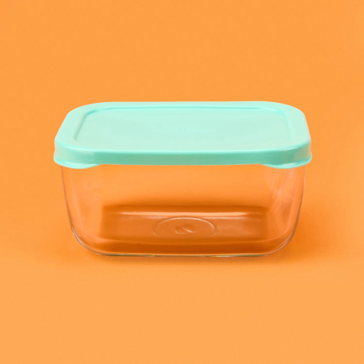  Paşabahçe Snow Box Saklama Kabı - Şeffaf / Yeşil - 420 ml