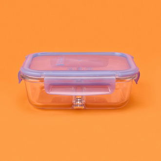 Paşabahçe Lockie&Lock Saklama Kabı - Şeffaf / Mavi - 600 ml