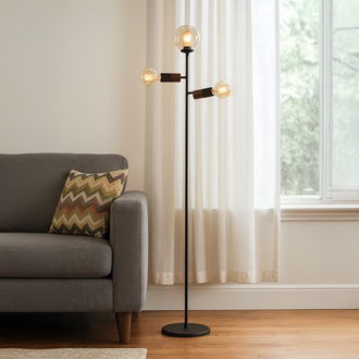 Evidea Lighting Coir Lambader - Siyah / Kahverengi - 150 cm
