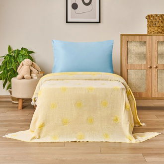 Evidea Soft Sun Çocuk Pikesi - Sarı - 160x220 cm