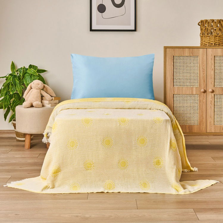  Evidea Soft Sun Çocuk Pikesi - Sarı - 160x220 cm
