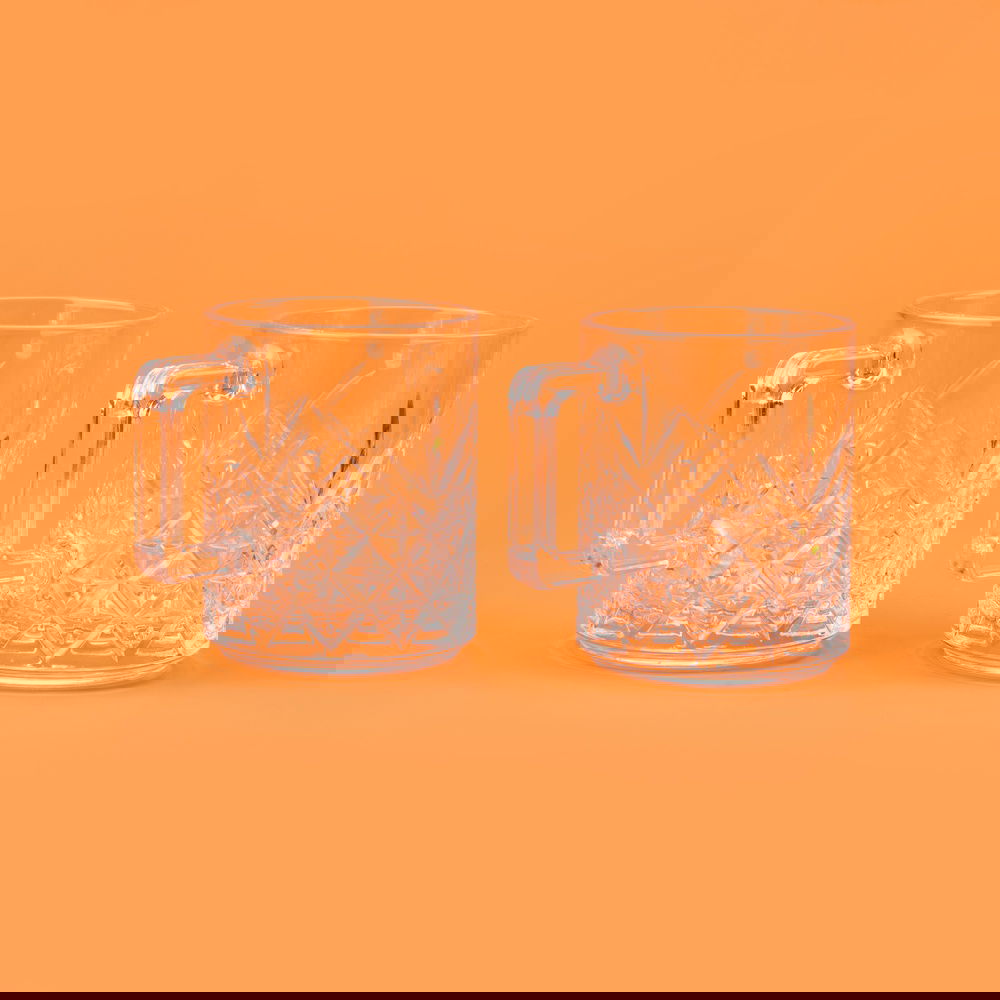  Paşabahçe Timeless 2'li Cam Kupa - Şeffaf - 250 ml