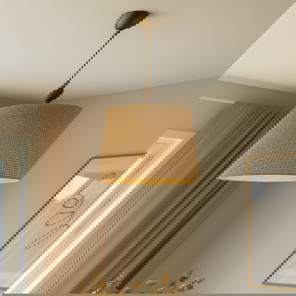  Evidea Lighting Fiona Sarkıt - Kahverengi - 35 cm