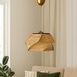  Safir Light Grata Tekli Avize - Eskitme - 18x18x36 cm