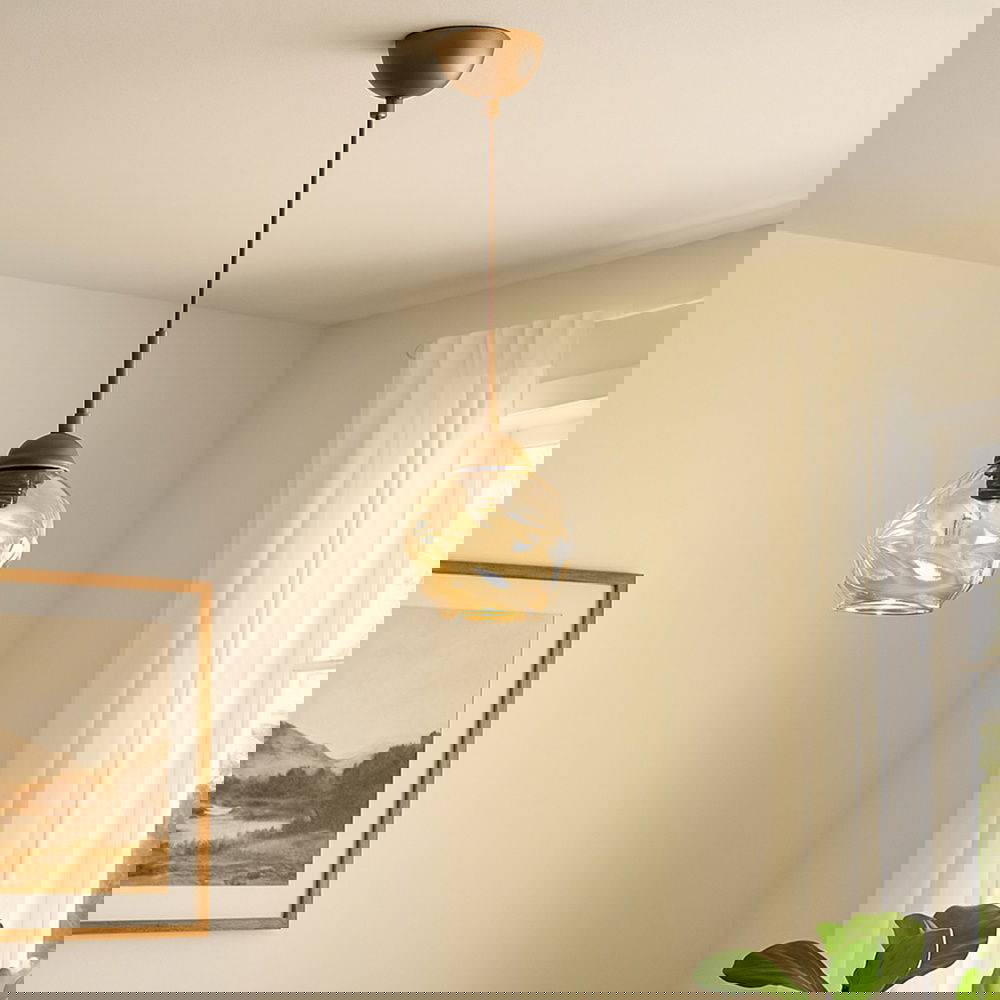  Evidea Lighting Arrakis Tekli Modern Sarkıt Avize - Eskitme / Bal