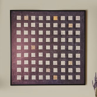 Evidea Deco Darkness Kanvas Tablo - Siyah - 100x100 cm