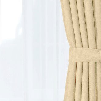 Nuvomon Sedef Fon Perde - Bej - 140x270 cm