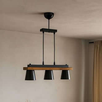Correx Venedik 3'lü Sıralı Sarkıt - Siyah / Kahverengi - 70x10x10 cm