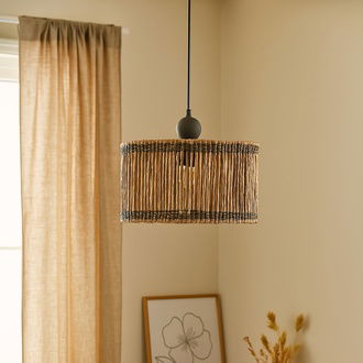 HMY Design Brise Handmade Avize - Kahverengi / Antrasit - 20x30x30 cm