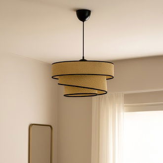 Nisa Luce Siyah Biyeli 3 Katlı Pasta Sarkıt - Krem - 70x40x40 cm