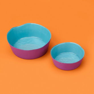 Evidea Kitchen Kronos Dik Kase 2'li Set – Mavi / Mor