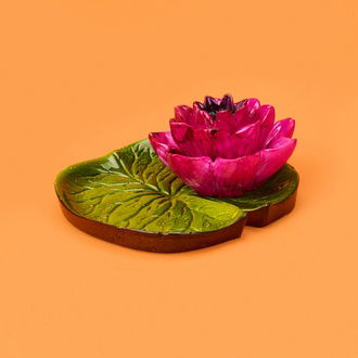 Evidea Deco Lotus Dekoratif Tabak - Pembe - 12 cm