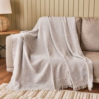 Evidea Soft Bety Koltuk Örtüsü - Gri - 130x170 cm