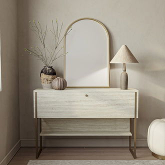 Just Home Artemis Dresuar - Traverten - 80x30x120 cm
