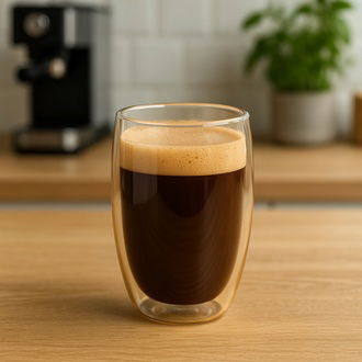 Perotti Çift Cidarlı Latte Bardağı - Amber - 450 ml