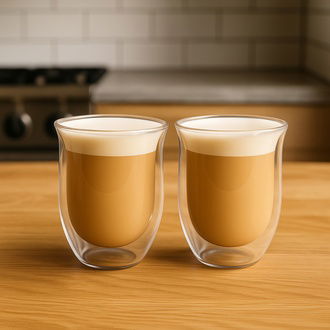 Perotti Double Wall 2'li Bardak - Şeffaf - 200 ml