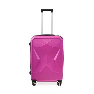 Hoffmanns Travel Star Orta Boy ABS Valiz - Pembe - 66x45x26 cm